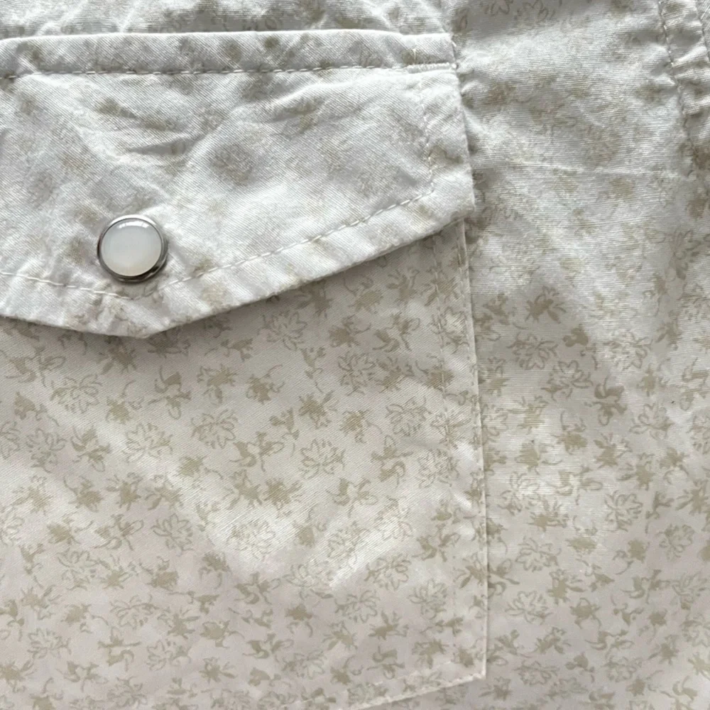 Vtg Guess Pearl Snap Long Sleeve Floral 100% Cotton Button Up Shirt Size XL - Picture 10 of 16